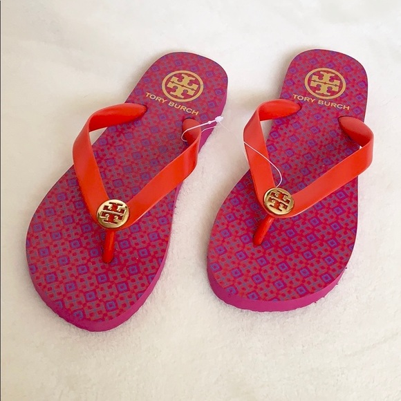 AUTHENTIC TORY BURCH SZ. 7 FLIP-FLOPS BNWT - Picture 7 of 7